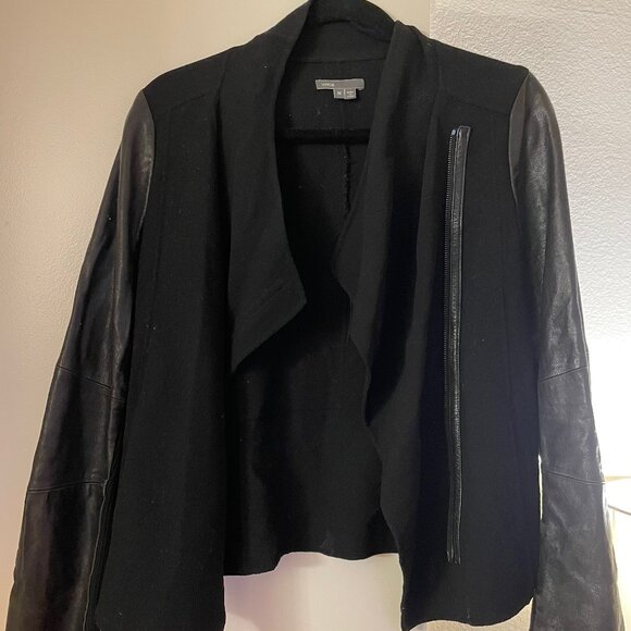 Vince Leather Jacket - Picture 1 of 3